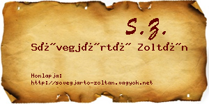 Sövegjártó Zoltán névjegykártya